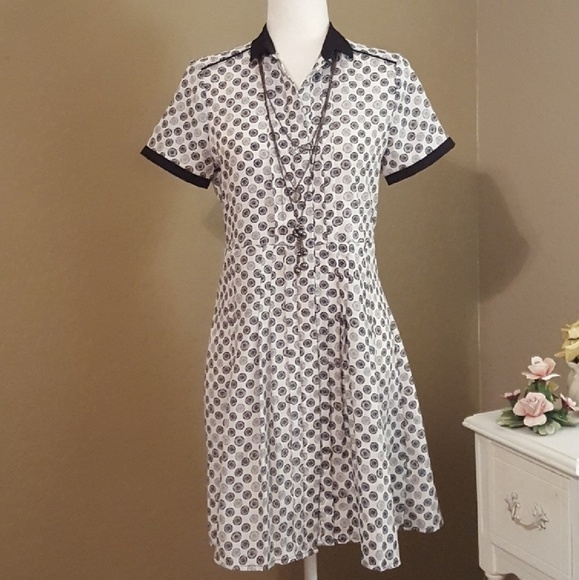 Jason Wu for Target Black White and Gray Geometric Shirt Dress‎ - Picture 3 of 6
